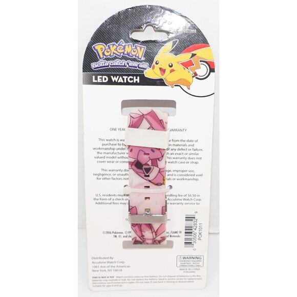 Vintage Genesect Nintendo Pokemon LED Wristwatch - Accutime Watch Accessory 2016 - Picture 2 of 3